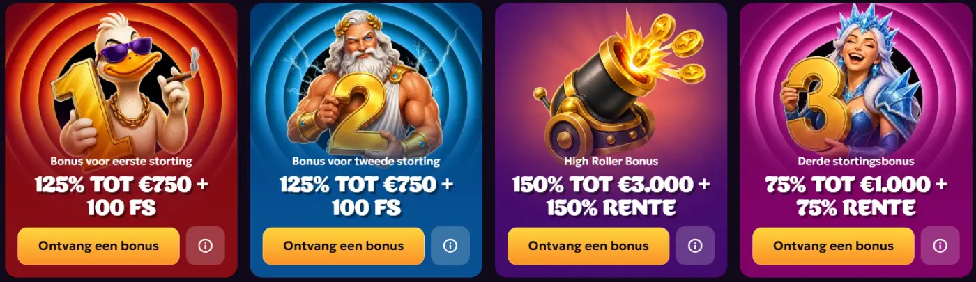 Lucky Gans Casino welkomstpakket
